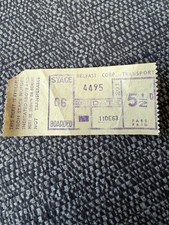 Vintage Belfast Corp Transport Bus Tic 11 Dec 1963 5½d Ram’s Head Grill Ad