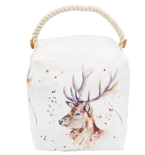 Stag fabric door stop weighted - stop,