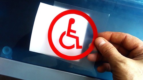 Disabled sign sticker - 2,