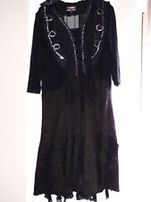 TIVOLI BY ORLA LIMITED EDITION WOOL BLEND Brown Velvet QUIRKY Dress  SIZE L 14/6