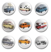 25mm  BUTTON BADGES X9