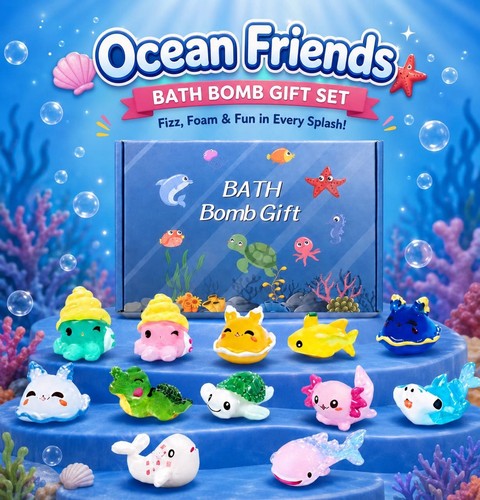 Bath bomb gift set - gift,