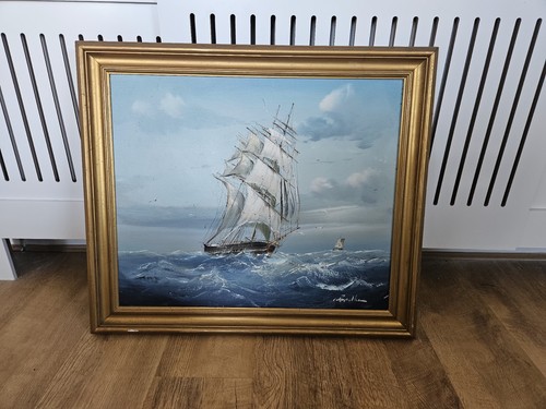 Vintage oil painting - oil,