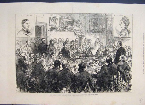 Original old antique print - antique,