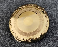 Kigu Art Deco Vintage Powder Compact, Refillable Makeup Case, Vanity 1950s