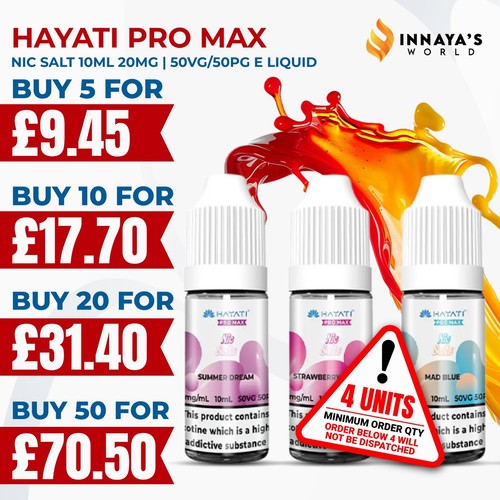 Hayati pro max nic - nic, 10ml
