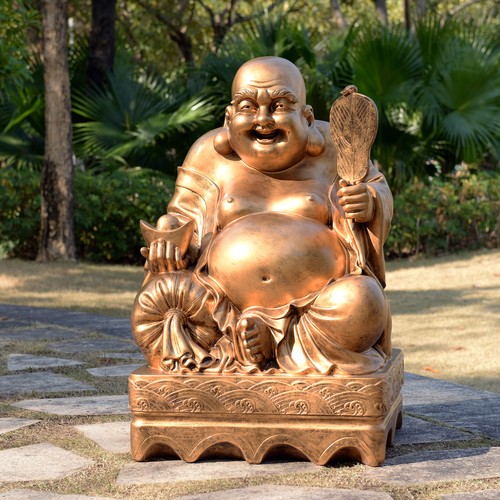 Line seated laughing buddha - seated,