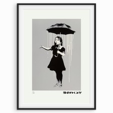 Banksy Art Print - Nola (White