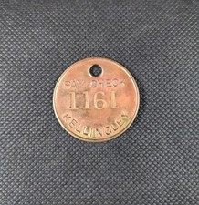 Kellingley Colliery No 1161 Brass Miners Pit Check Token