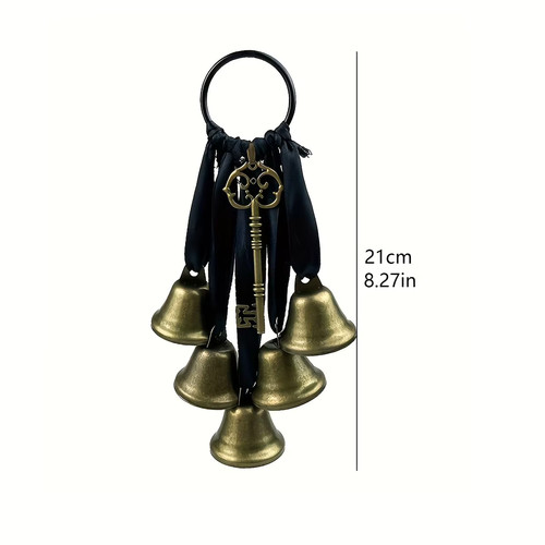 Iron witch bells wind chimes - iron,