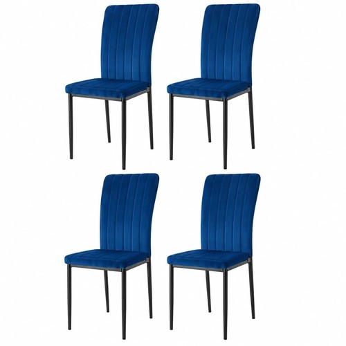 Set velvet dining chairs - velvet,