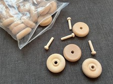 Wooden Toy Car Wheels Axles