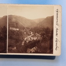 Lynmouth Stereoview 3D C1925 Real Photo Elevated View Of Town From Lynton Devon