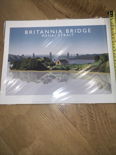 Britannia bridge print - bridge,
