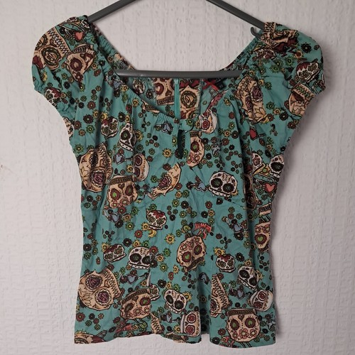 Hell bunny peasant style - hell, top