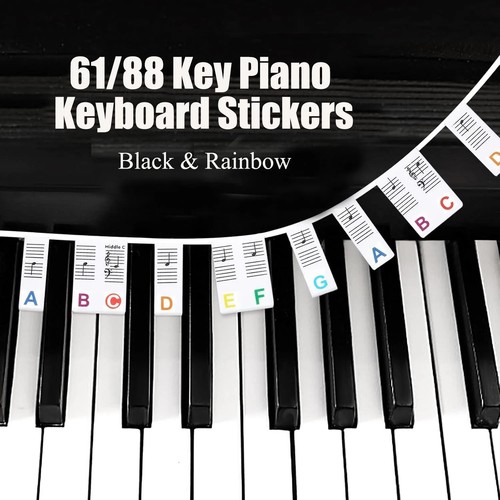Piano keyboard note labels - keyboard,