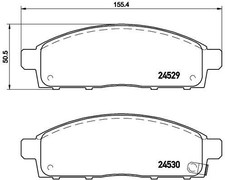 P 54 038 BRAKE PAD SET, DISC