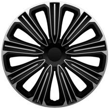 14" Wheel Trims For Toyota Aygo Covers Hub Caps Black & Silver