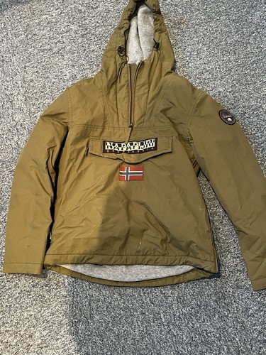Napapijri men green hooded - napapijri, men's