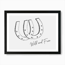 Horseshoe Wild And Free Black