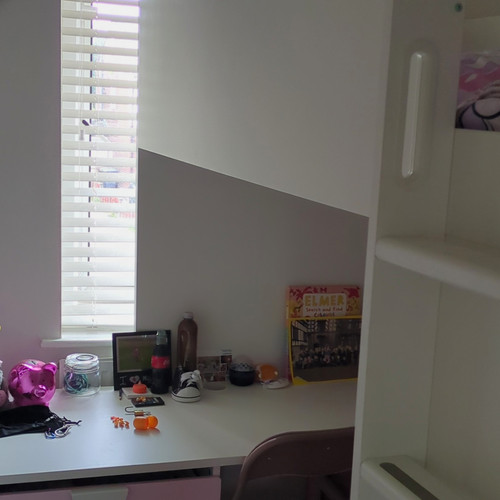 Ikea white computer desk - white,
