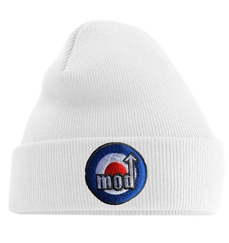 Mod target embroidered white - mod,