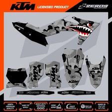 KTM MX Graphics Kit Motocross Graphics SX SXF EXC EXCF 125-500 BOMBER GREY