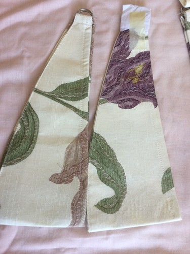 Kinsale plum floral curtain - floral,