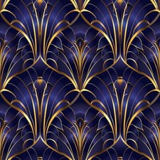 20x Blue Theos Art Deco Peel and Stick Tiles Vinyl Sticker Bathroom Kitchen