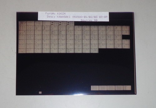 Microfiche spare parts - parts, catalog