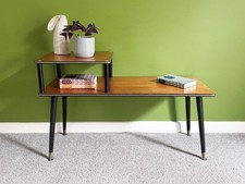 Mid Century Teak Tiered