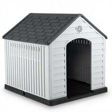 Large plastic dog - dog, house