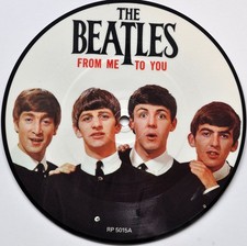 BEATLES FROM ME TO YOU UK 1983 20th ANNIVERSARY 7'' PICTURE DISC 45 EX
