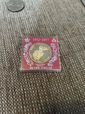 Queen Elizabeth II Silver Jubilee Souvenir Medal 1952-1977, with Original Case