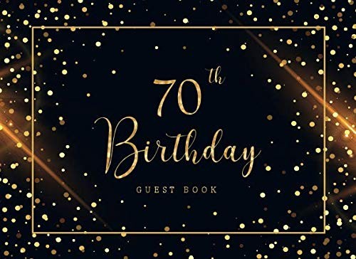 70th birthday guest book - birthday,