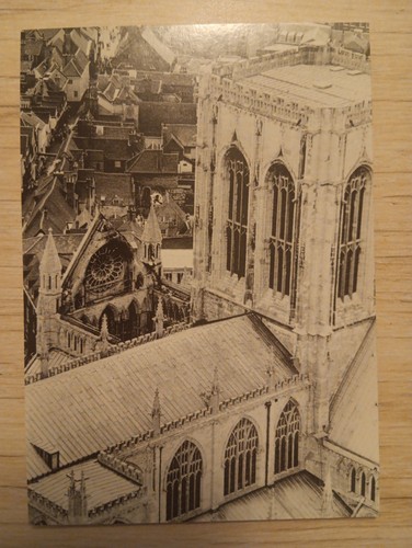 Postcard york minster 1984 - postcard,