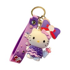 Kids Sanrio Anime Cute Hello Kitty Keychain Keyring Toy Party Bags Gift Set NEW