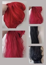 Job Lot Of New Wigs 3 Red 2 Black halloween drag
