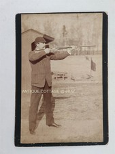 1890s antique man - rifle, trap