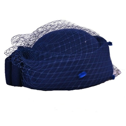 Wool pillbox hat with - pillbox,