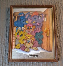 1985 Walt Disney Hasbro Metallic Wuzzles A4 Postcard Print Vintage wood Framed 
