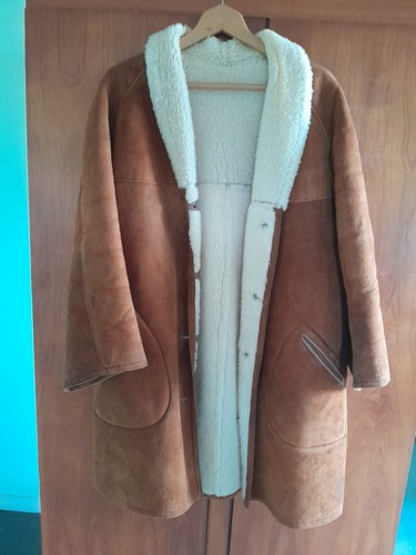 Women vintage sheepskin coat - vintage,