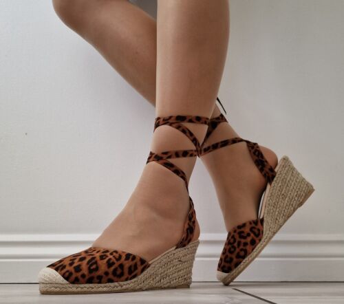 Womens leopard espadrille - womens,