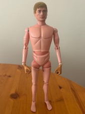 1970's Vintage Palitoy Action Man - Blond Flock Hair with Gripping Hands