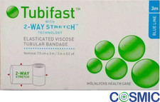 TUBIFAST BLUE LINE 7.5CM X 3M  2-WAY STREATCH ELASTICATED VISCOSE BLUE LINE