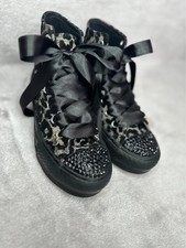 Stunning Girls Converse UK 2.5 – Sparkle Rhinestone Toe & Satin Laces