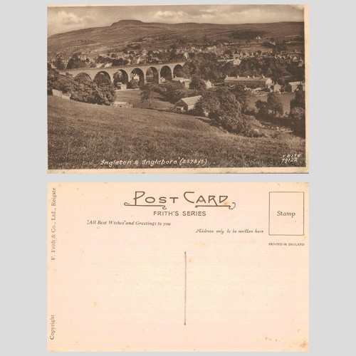 Vintage postcard ingleton - vintage,