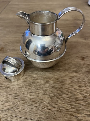 Silver plated milk can pt - silver,