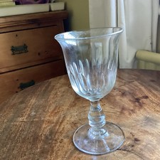 Beautiful Antique Victorian Cut Glass Crystal Rummer Drinking Glass