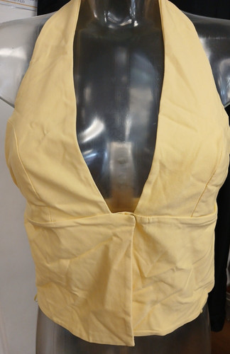 Zara yellow halter neck - zara,